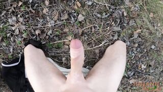 Outstanding Good-Sized Slowmo Popshot 240fps! - Outdoor masturbate-off -