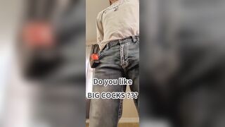 Solo Masculine Exposes Ample Jizz-Shotgun, Then Measures Good-Sized Penis, Then Has Giant Jizz Shot