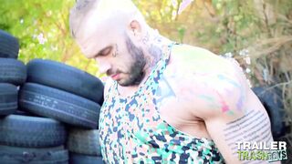 Trailertrashboys – Ryan Sebastian Barebacks With Davin Powerful