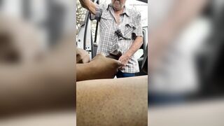 Caught Tugging My Dick In My Van By Someone’s Granddad