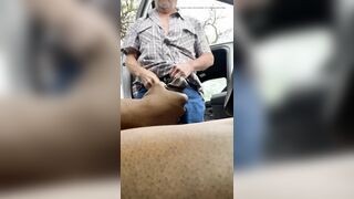 Caught Tugging My Dick In My Van By Someone’s Granddad