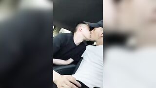 Daniel gargle's Wank pecker in van outdoors