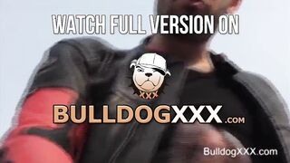 BullDogXXX.com - A Biker wanks off on the roof