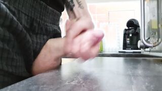 Cum Shot in my kitchen