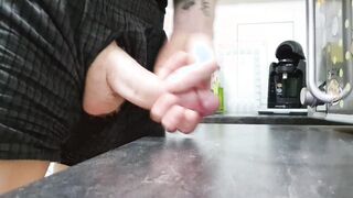 Cum Shot in my kitchen