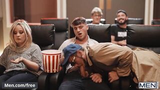 Cinema Usher Troye Dean Finds Dante & Michael Screwing In The Empty Video Theater After The Vid Completes - Boys