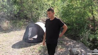 Insane Car Takes Money From A Stranger To Fellate Rail His Boner In His Tent - BigStr