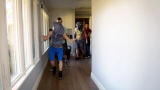 Sneaky Groom To Be Rode By Hairy Man Groomsmen