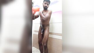 Mallu Man Bathing Vignette