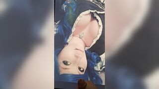 Jizz Tribute on Punk Maid Female