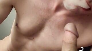 A steamy anal drilling while blowing cigarette smoke