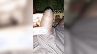 Desi indian dude 22 years displaying phat man sausage