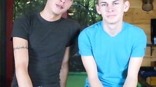 Naughty twink Seth anally railled after passionate blowjob