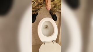 Military urinate and smoke