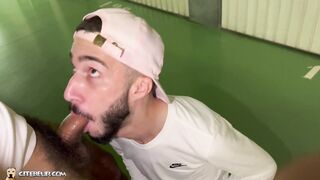 CITEBEUR.COM - Handsome arab stud, bj'ed by another - Part two