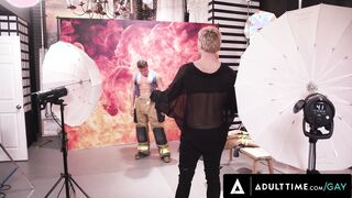 HETEROFLEXIBLE - Steaming Muscle Firefighters Gang-Fuck The Whorish Cameraman During Calendar Photoshoot