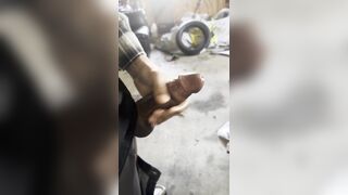 Jacking off in my garage