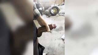 Jacking off in my garage