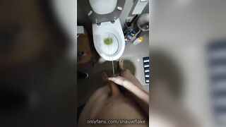 Urinating compilation Vol 1 - Snauwflake demonstrates his massive pipe