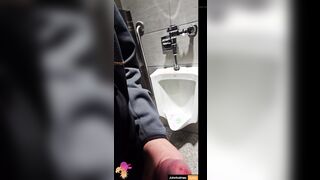 johnholmesjunior demonstrate's big stiff white fuck-stick and shoots phat jizz stream in engaged canadian airport shower