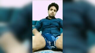 Desi young fellow onanism with humungous manstick