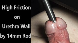 Extraordinary 13mm & 14mm Sounding Close-up Fetish Frenulum Torment Live groaning