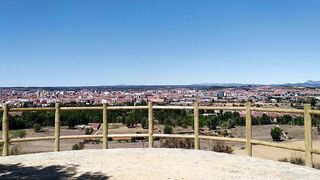 I JACK at the viewpoint of the city of LEON, SPAIN