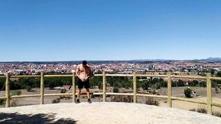 I JACK at the viewpoint of the city of LEON, SPAIN