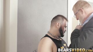 Dean Gauge rides bear Rusty McMann raw after sucking him off