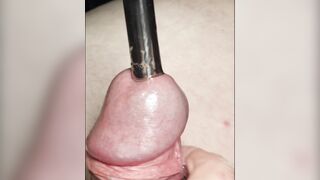 DO NOT SIGHT IF SOFT! 14mm Sounding Gigantic Uncircumcised Head Ultra Close-up w Jizz Flow POINT OF VIEW 4K