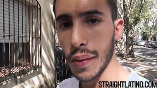 Young Latino gets paid to be barebacked for the first time