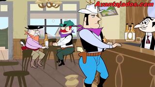 Gay Cowboys in bareback Anal Toon