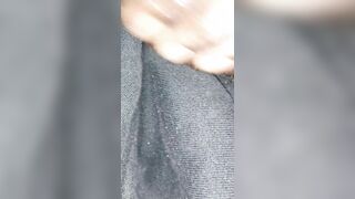 SELF THROATING MY UNCIRCUMCISED BIG BLACK COCK WHILE WORKING