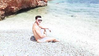 Molten filthy fellatio on the beach