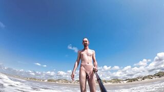 Nude in the danish Dunes having a superb day