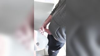 Jerk at public rest room