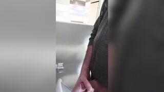 Jerk at public rest room