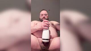 Ginormous Bull Chief Cigars Muscle ripple and Fleshlight packed with Bull steaming jizm