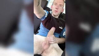 Hefty rosy dickhead, hungarian man jerk in the camper