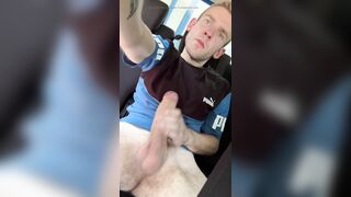 Hefty rosy dickhead, hungarian man jerk in the camper