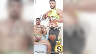 Peralta and Thiago live fuck - red panties, blowjob, rimming