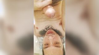 Another getting off and another facial cumshot jizz shot