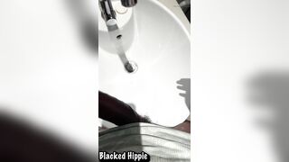 BIG BLACK COCK Smacking in Slow Mobility Thick Black Boner Muddy ASMR Blacked Hippie