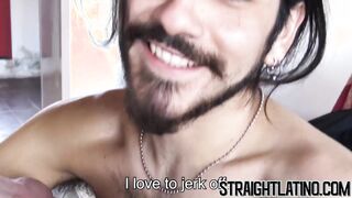 Bearded straight amateur bends over for raw dick in POV