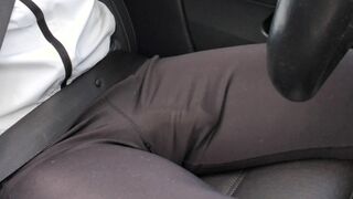 Massive Salami latex dickprint and swelling in the van and hiking