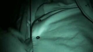 Amateur filmed while jacking off in the middle of the night