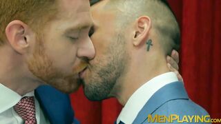 Suit and tie Welcum Leander and Shane Jackson analfucking