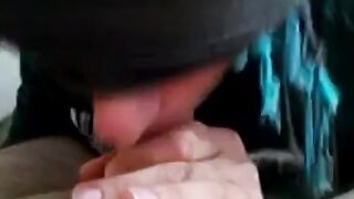 Turkish blindfolded blowjob mouthful ( turk agza bosalma )