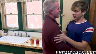 Forbidden sex between jock stepson and his hairy stepdad