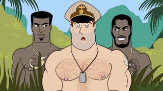 Gay Anime the Military on the Desert Island